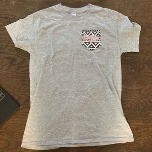 Cherished girl, gray tee shirt